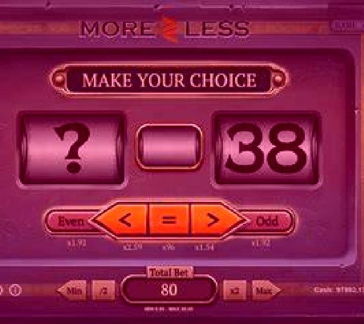 More or Less slot machine