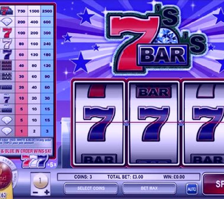 Sevens and Bars slot machine