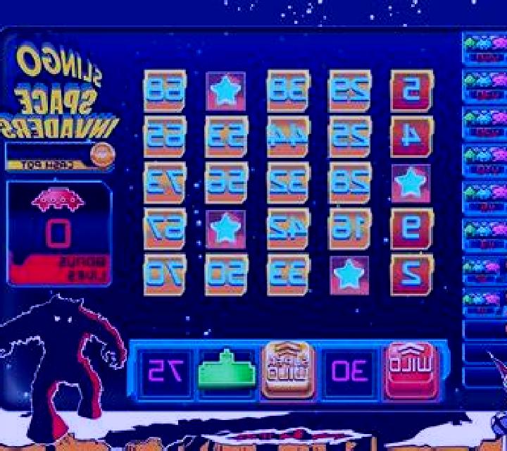 Slingo Space Invaders slot machine