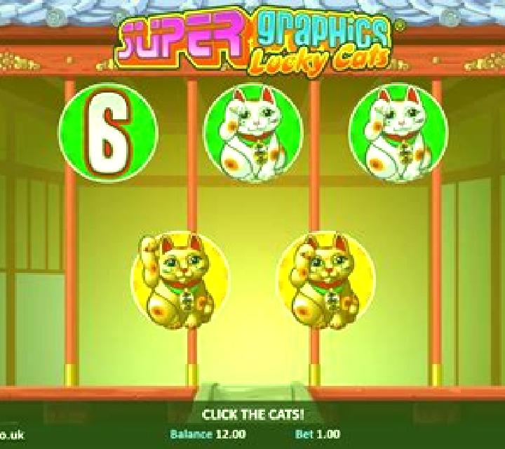Super Graphics Lucky Cats slot game